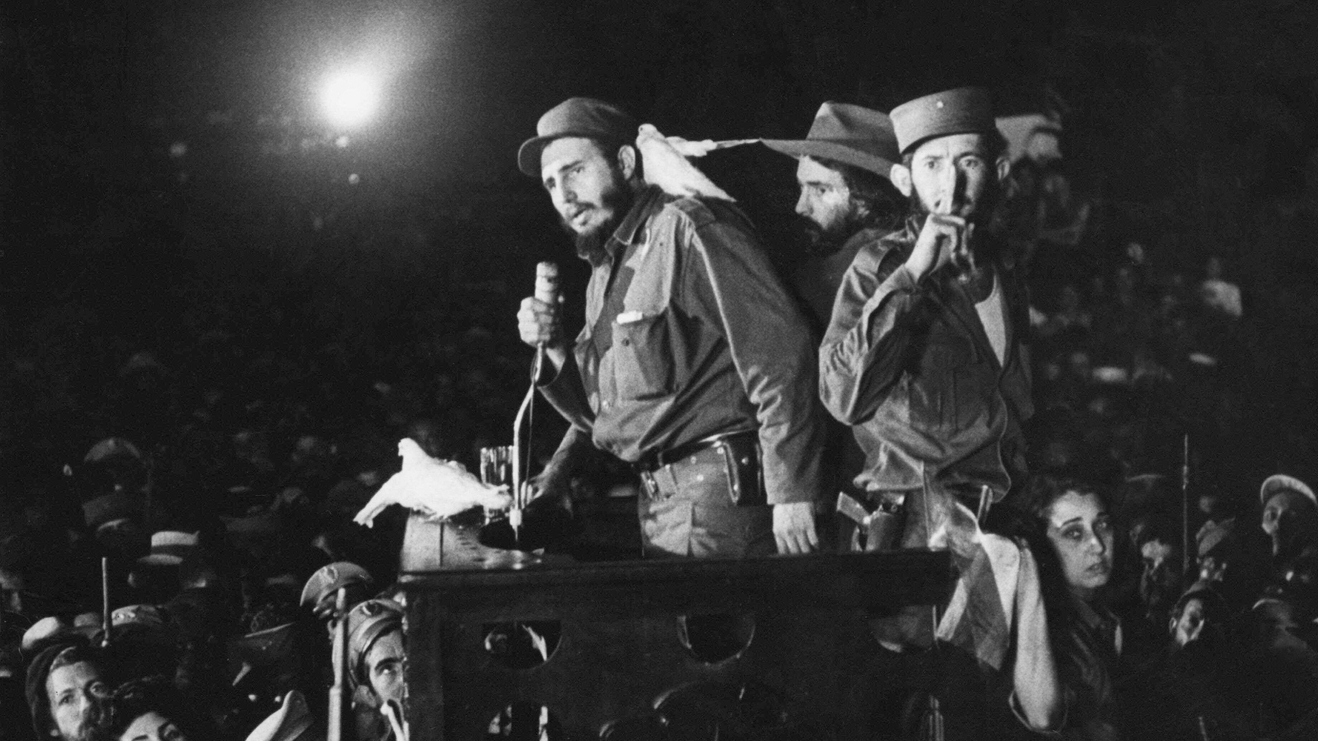 <p>Fidel Castro leads an armed revolution against the American-dominated regime of President Fulgencio Batista and takes power in 1959. Later, Castro’s military interventions in southern Africa will counterweigh apartheid South Africa’s.</p>